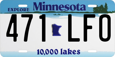 MN license plate 471LFO