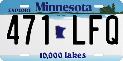 MN license plate 471LFQ