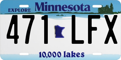 MN license plate 471LFX
