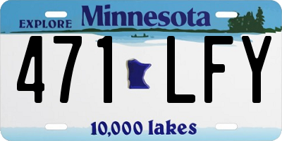 MN license plate 471LFY