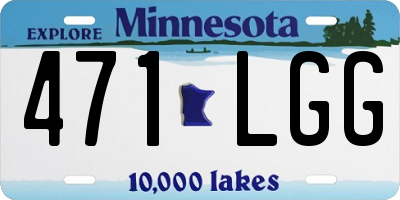MN license plate 471LGG