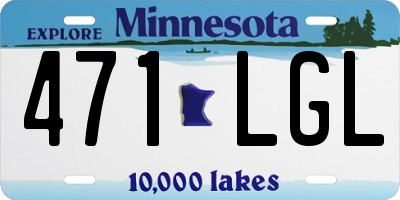 MN license plate 471LGL