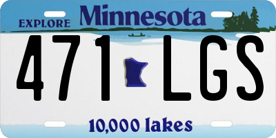 MN license plate 471LGS