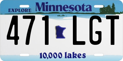 MN license plate 471LGT