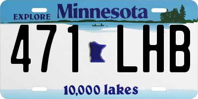MN license plate 471LHB