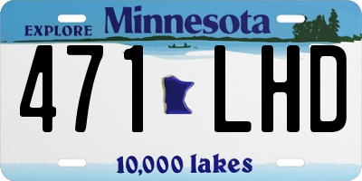 MN license plate 471LHD