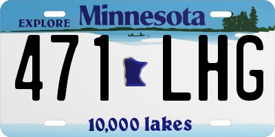 MN license plate 471LHG