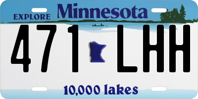 MN license plate 471LHH