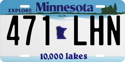 MN license plate 471LHN
