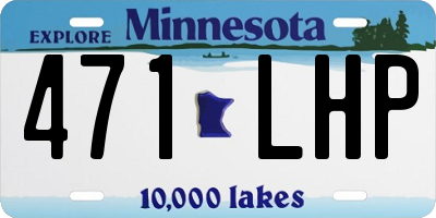 MN license plate 471LHP