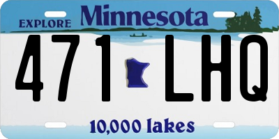 MN license plate 471LHQ