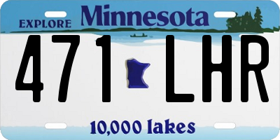 MN license plate 471LHR
