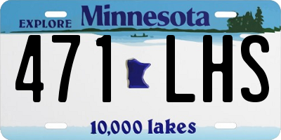 MN license plate 471LHS
