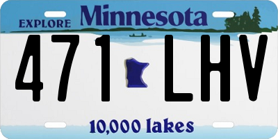 MN license plate 471LHV