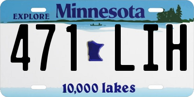MN license plate 471LIH