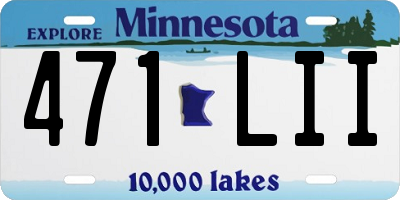 MN license plate 471LII