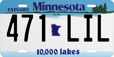 MN license plate 471LIL