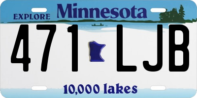MN license plate 471LJB