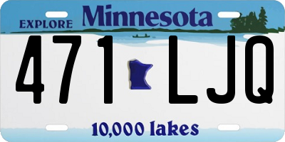 MN license plate 471LJQ