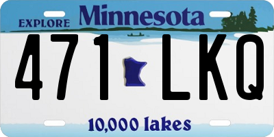 MN license plate 471LKQ