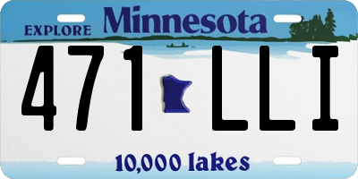 MN license plate 471LLI