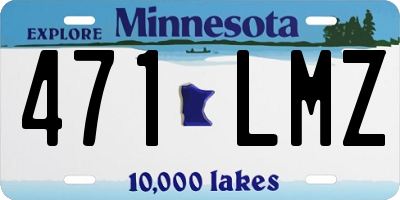 MN license plate 471LMZ