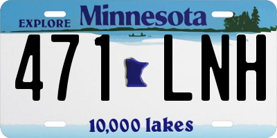 MN license plate 471LNH