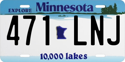 MN license plate 471LNJ