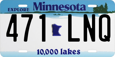 MN license plate 471LNQ