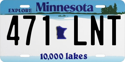 MN license plate 471LNT