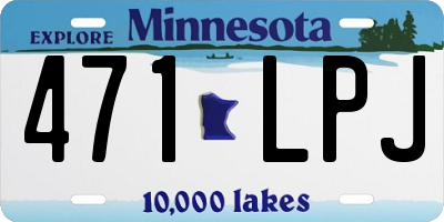 MN license plate 471LPJ