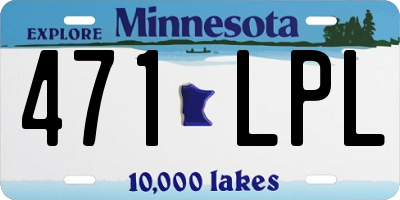 MN license plate 471LPL