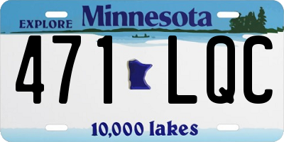MN license plate 471LQC