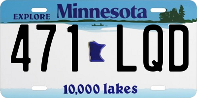 MN license plate 471LQD