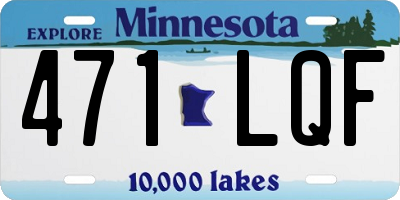 MN license plate 471LQF