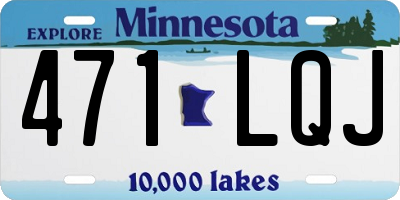 MN license plate 471LQJ