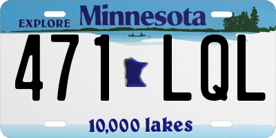 MN license plate 471LQL