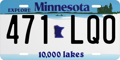 MN license plate 471LQO