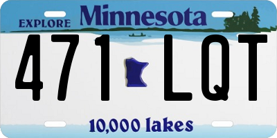 MN license plate 471LQT