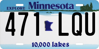 MN license plate 471LQU