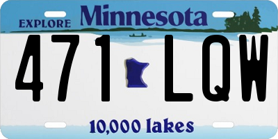 MN license plate 471LQW