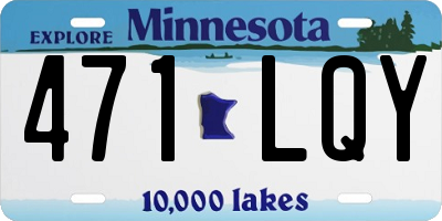 MN license plate 471LQY