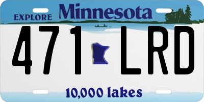MN license plate 471LRD
