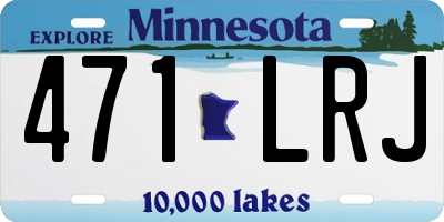 MN license plate 471LRJ