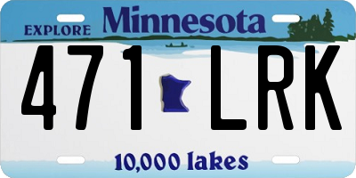 MN license plate 471LRK