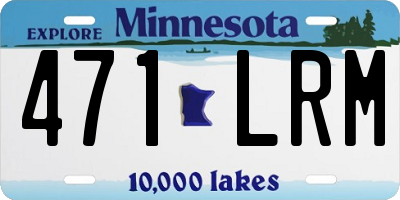 MN license plate 471LRM