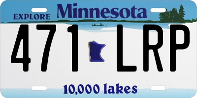 MN license plate 471LRP