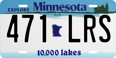 MN license plate 471LRS