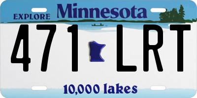 MN license plate 471LRT