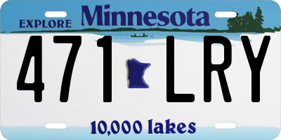 MN license plate 471LRY